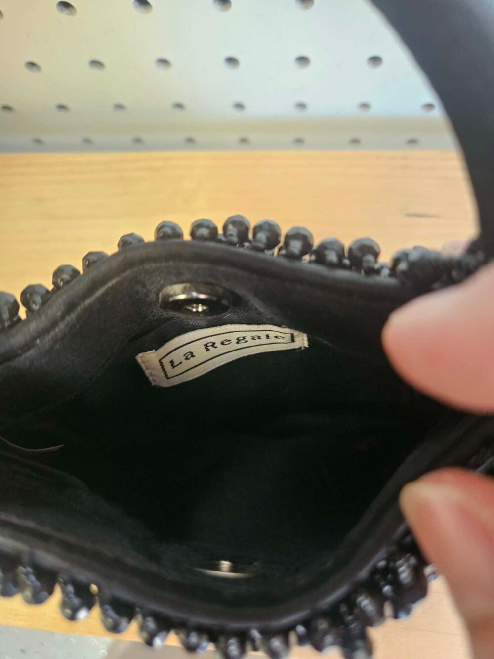 Vintage Le Regale Black Beaded Mini Bag - Picture 3 of 5